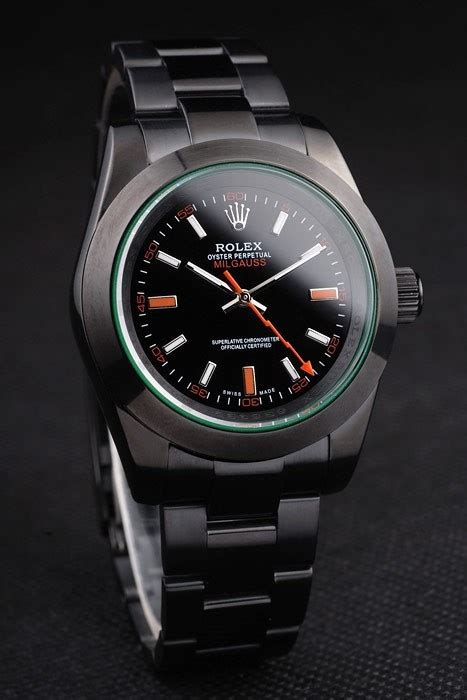 rolex milgauss grün getönt sapphire pro-hunter black dial|Rolex Milgauss 2023.